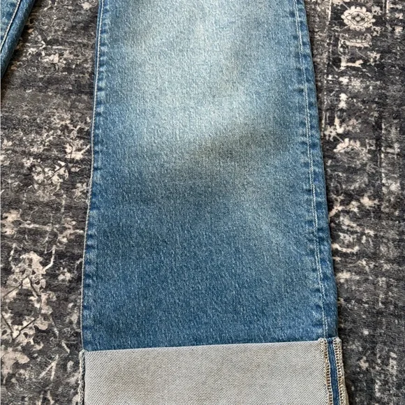 Pilcro Blue Flare Wide Leg Jeans - Picture 3 of 4